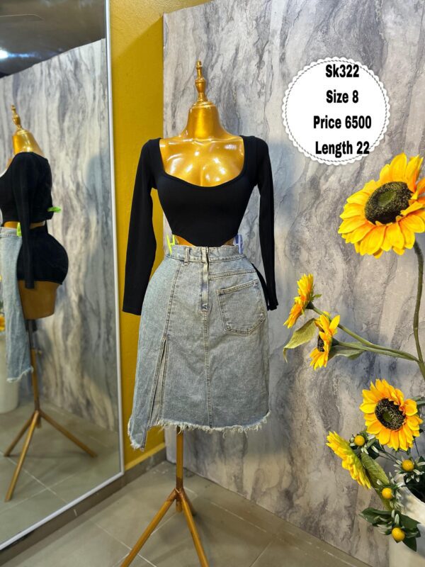 SK322 - Cute short denim skirt (8)