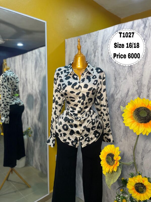 T1027 - Leopard print button-down (16/18)