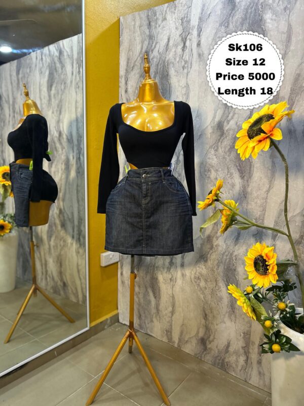 SK106 - Simple stylish denim skirt (12)