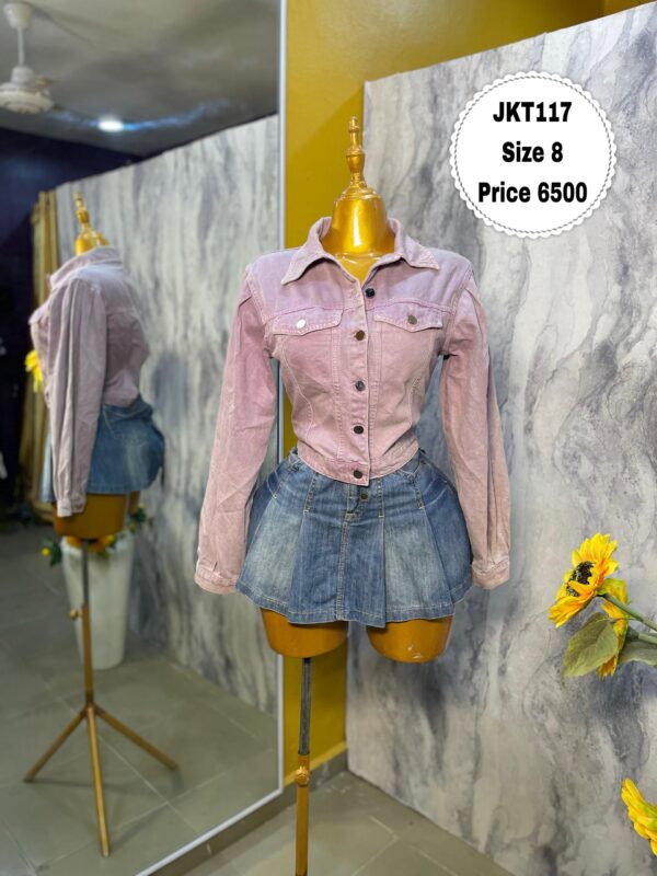 JKT117 - Cute pink denim jacket (8)