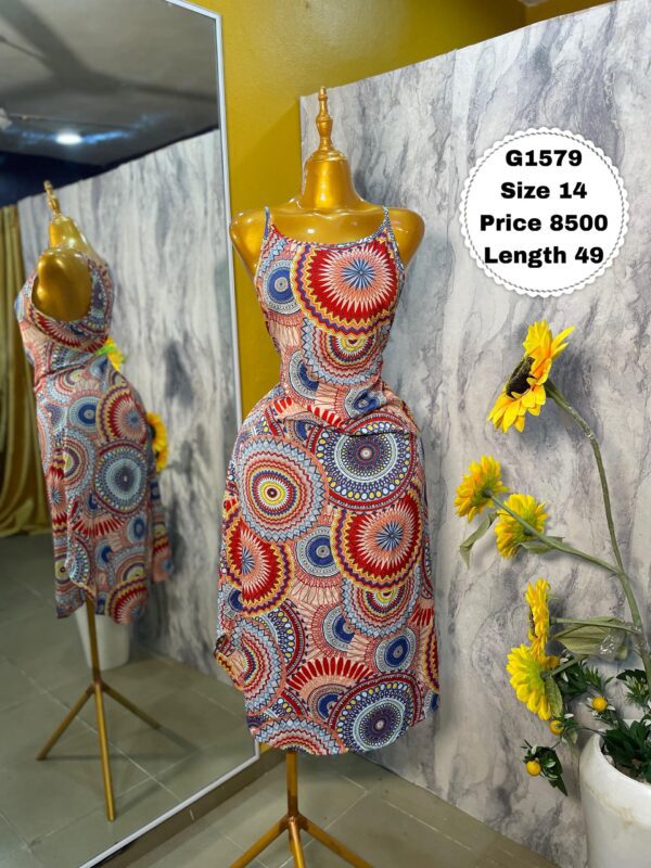 G1579 - Multicolor print sleeveless dress (14)