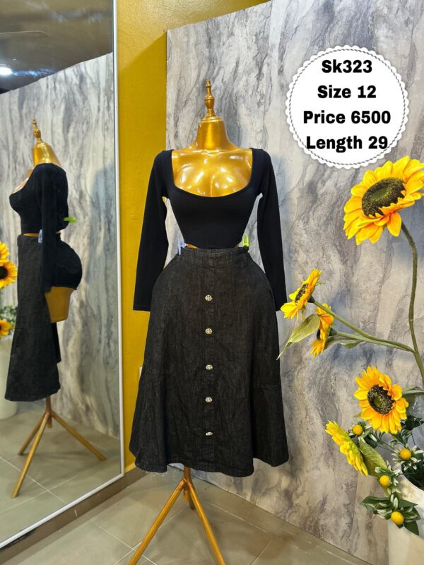 SK323 - Soft-flow denim skirt (12)