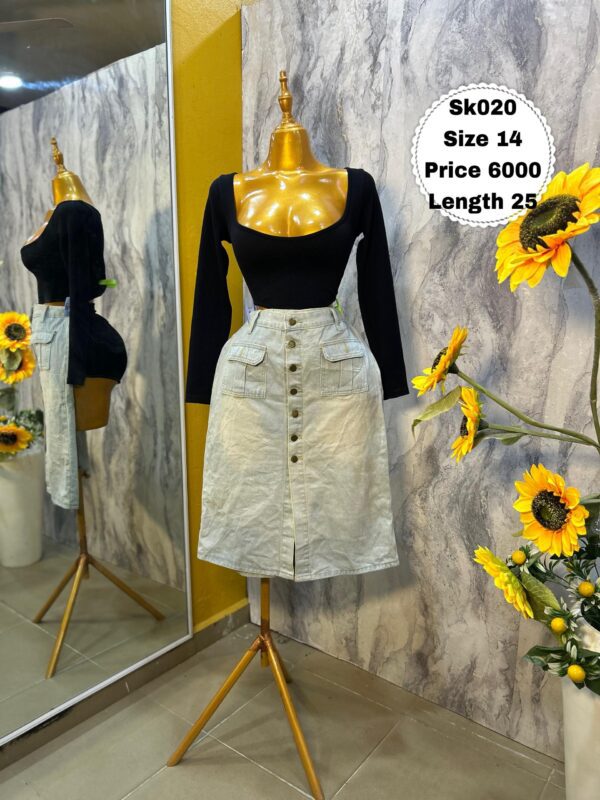 SK020 - Beautiful light denim skirt (14)