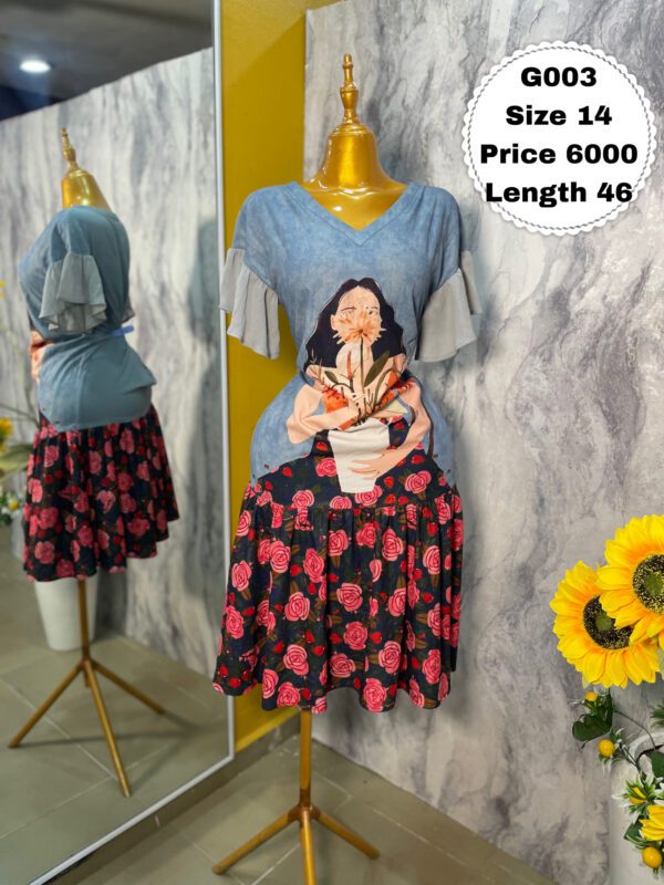 G003 - Vintage Chiffon Dress | Size 14