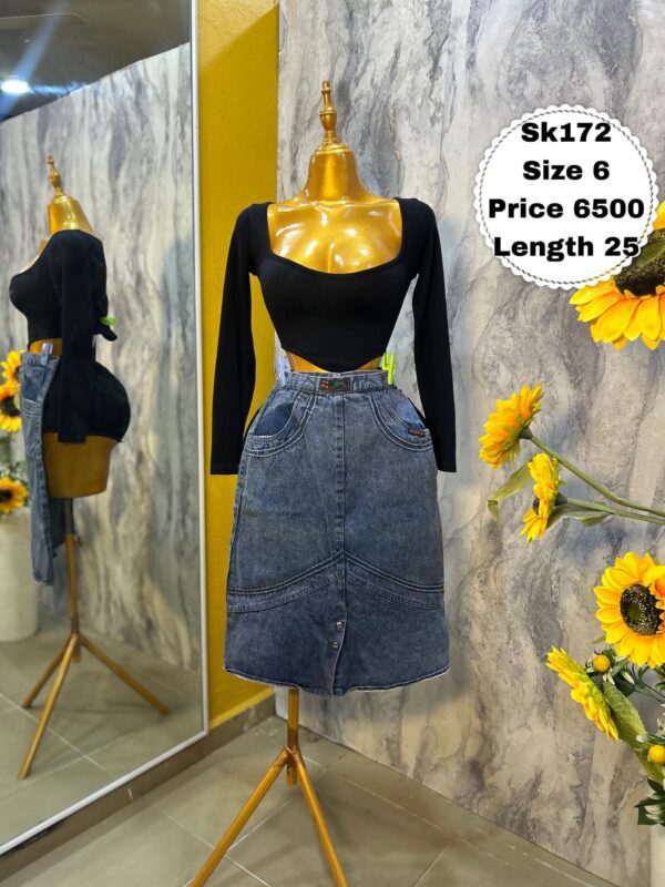SK172 - Classic denim skirt (6)